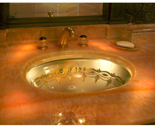 Guest bath sink detail