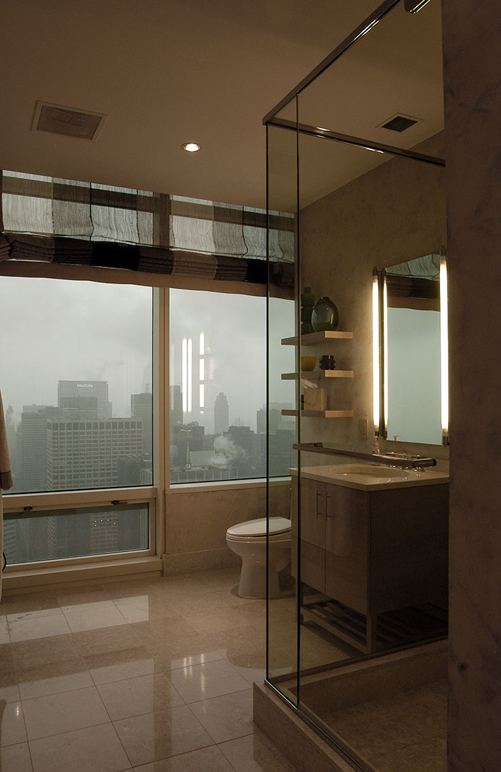 Manhattan Penthouse guest bathroom