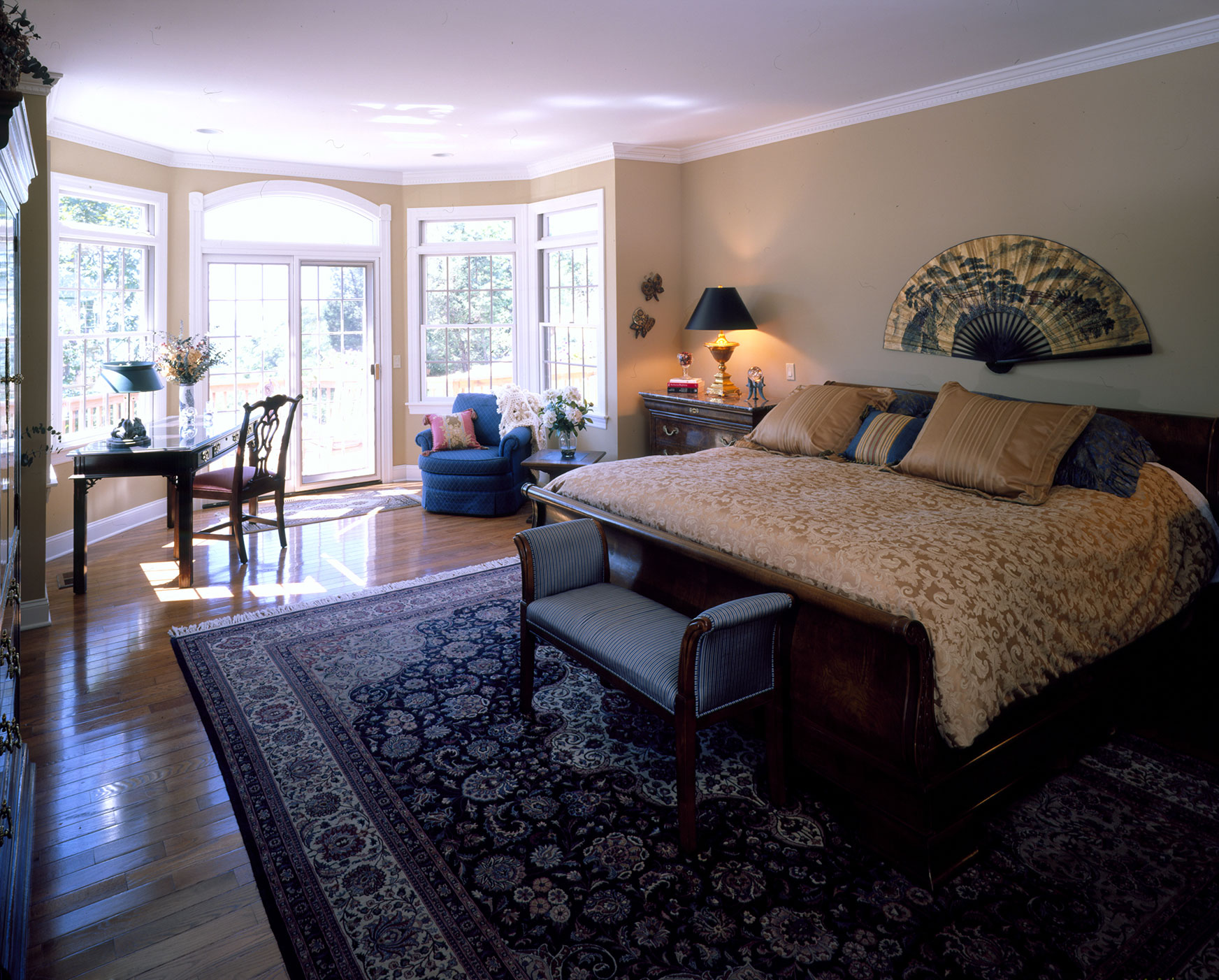 Picturesque home master bedroom