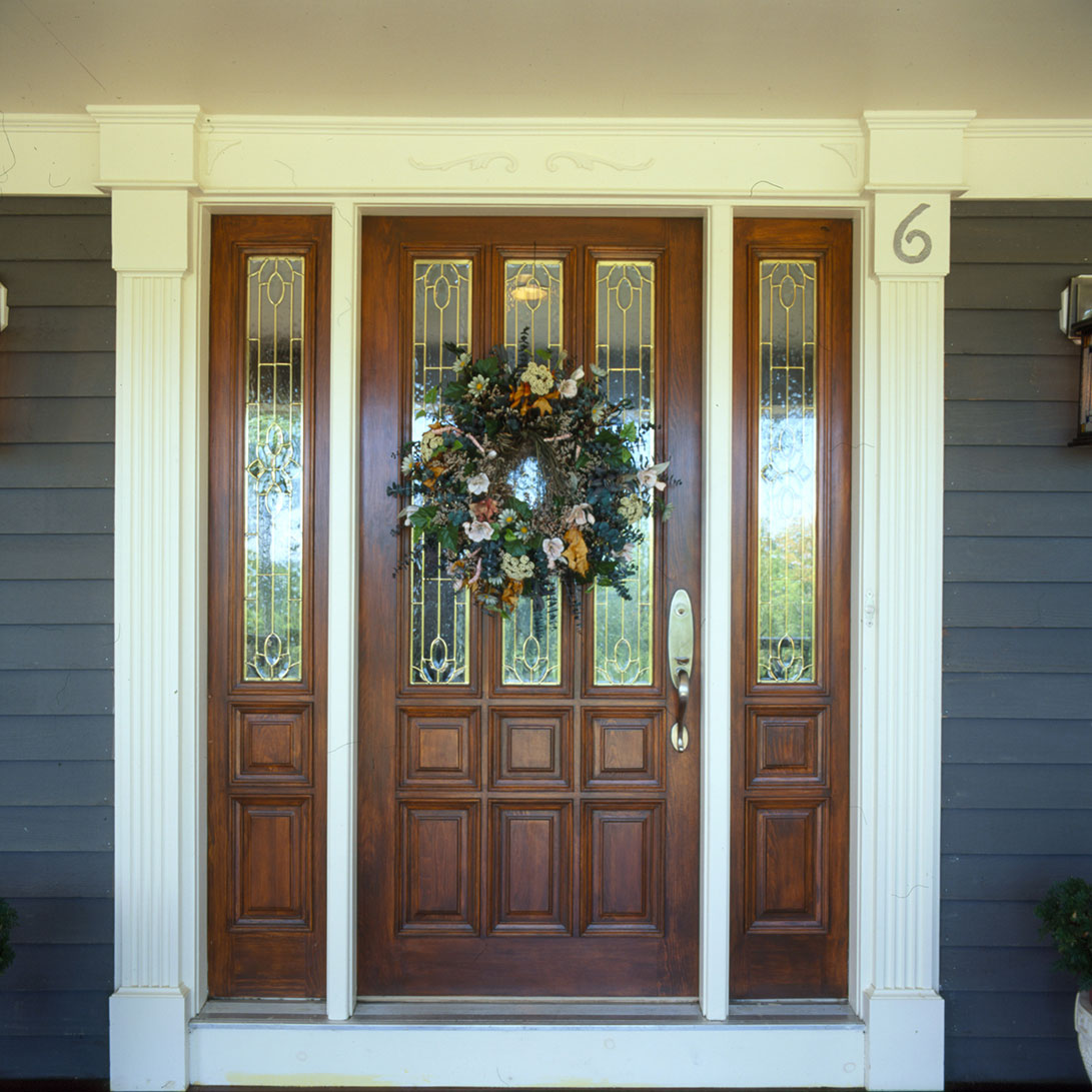 Picturesque home Front door detail