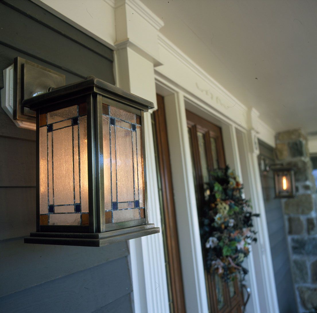 Picturesque home Entrance light detail