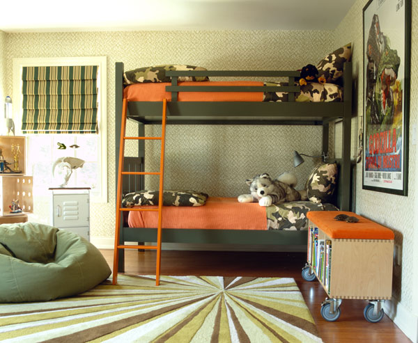 Suburban Modernity Twin Boys Bedroom